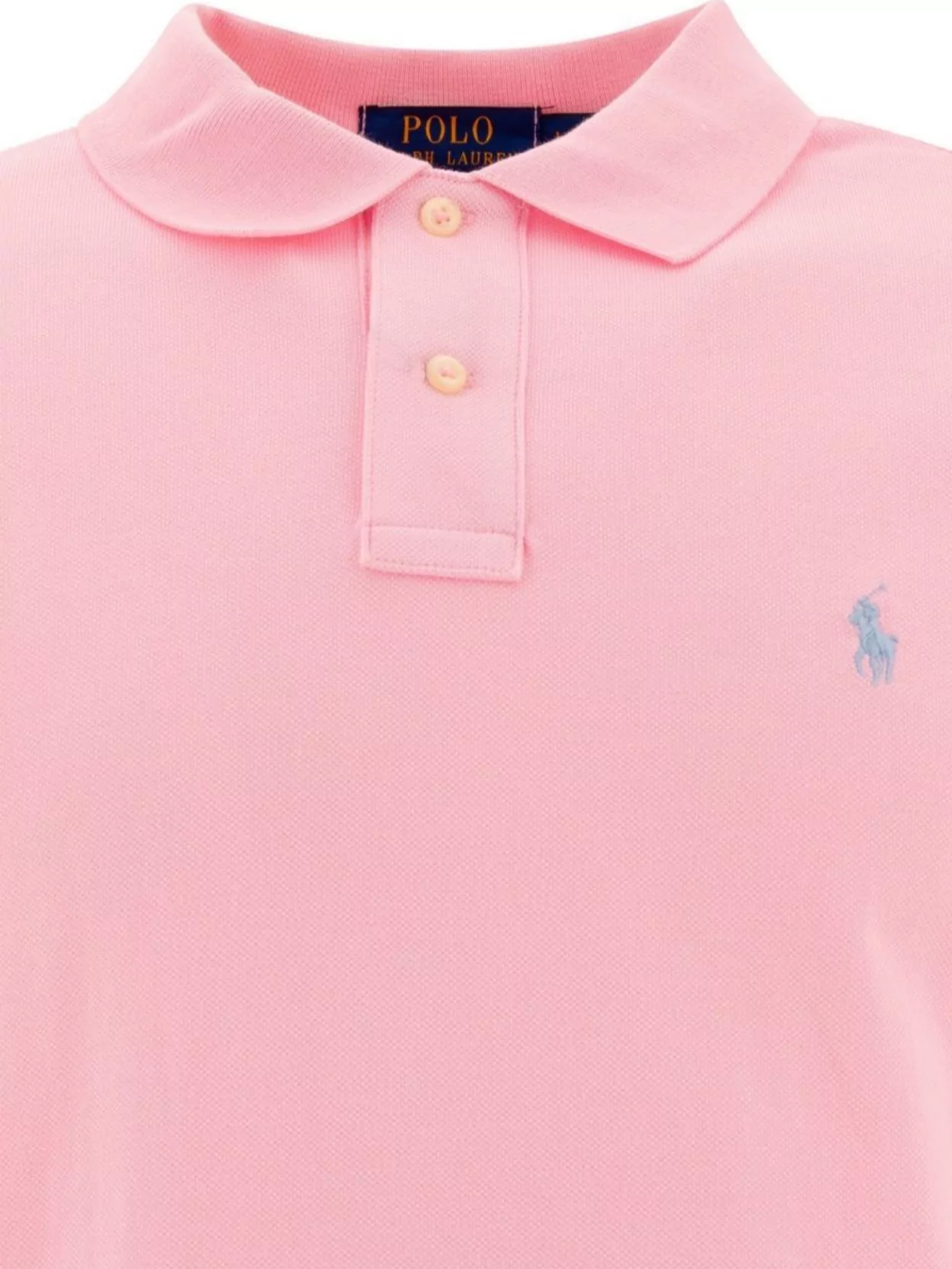 Polo Ralph Lauren Ribbed Collar Polo Shirt With Short Sleeves