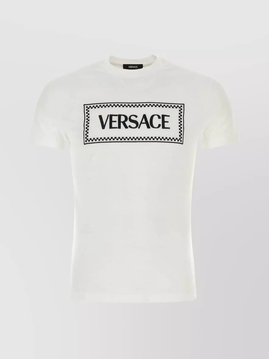 Shop Versace Classic Ribbed Crew-neck T-shirt