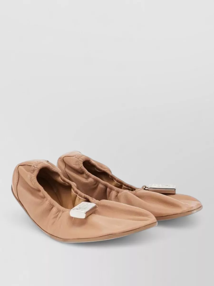 Mm6 Maison Margiela leather ballerina flats