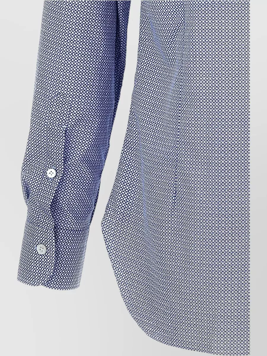 Barba Patterned Cotton Shirt