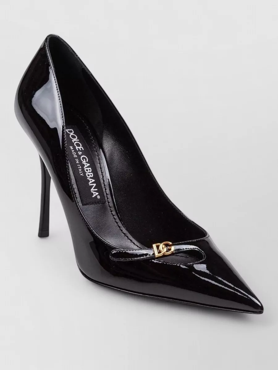 Dolce&Gabbana Leather Pointed-Toe Pumps