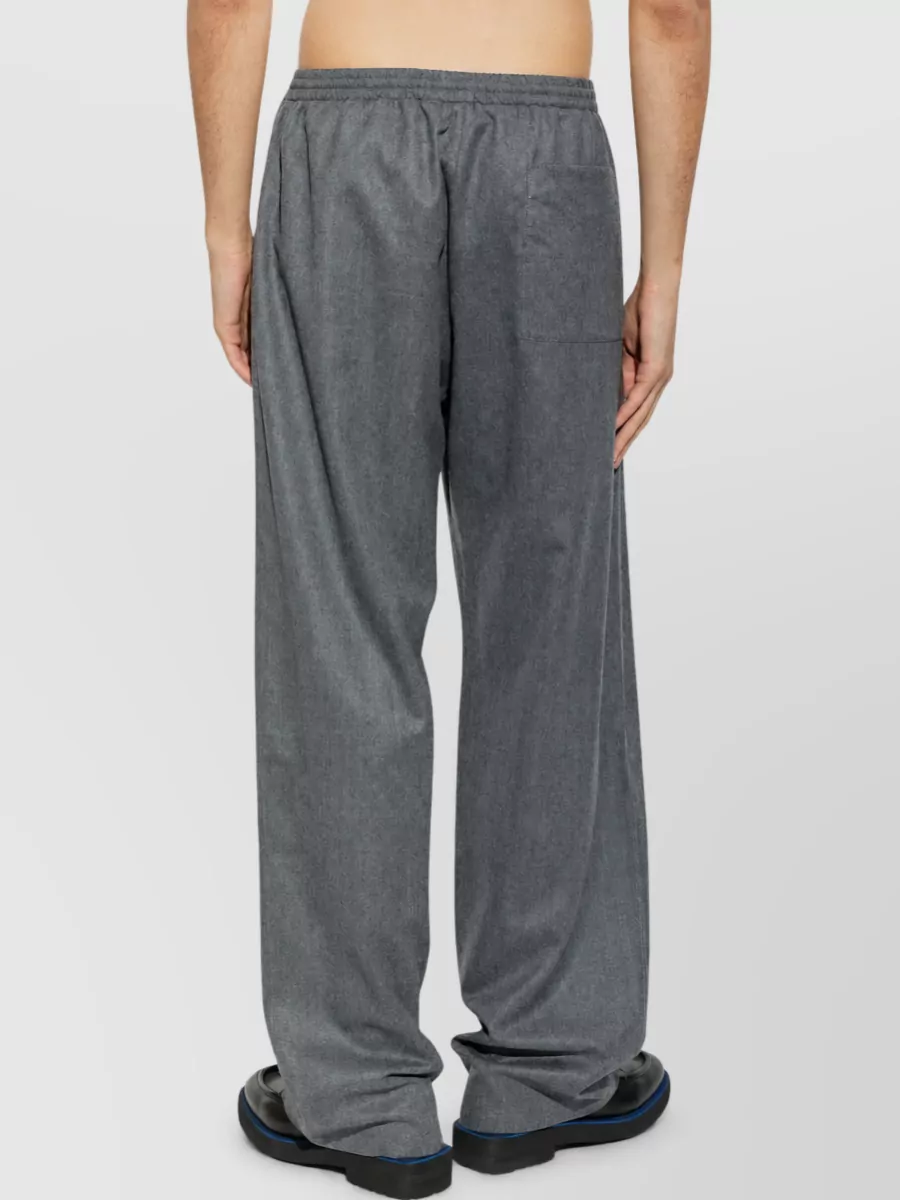 Lanvin Wool Pleated Wide-Leg Trousers