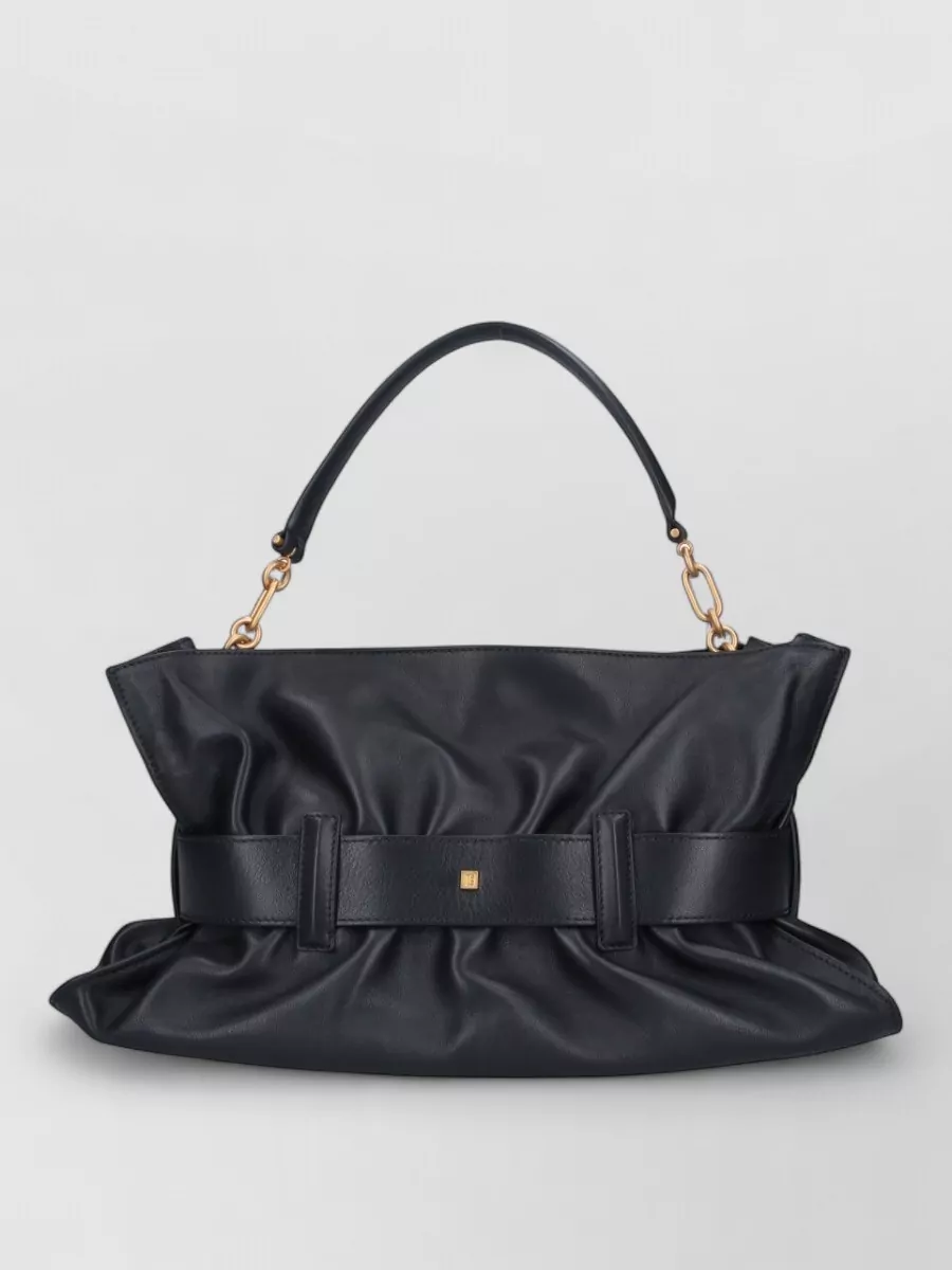 Balmain anthem medium leather shoulder bag