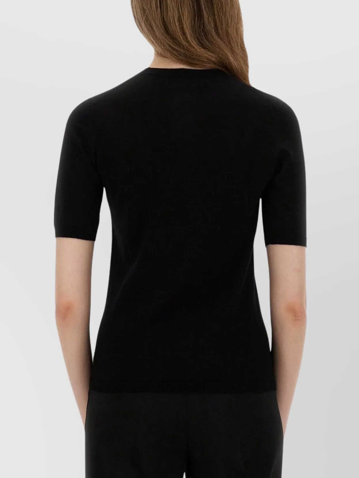 Max Mara Slim Fit Crew Neck Short Sleeve Top