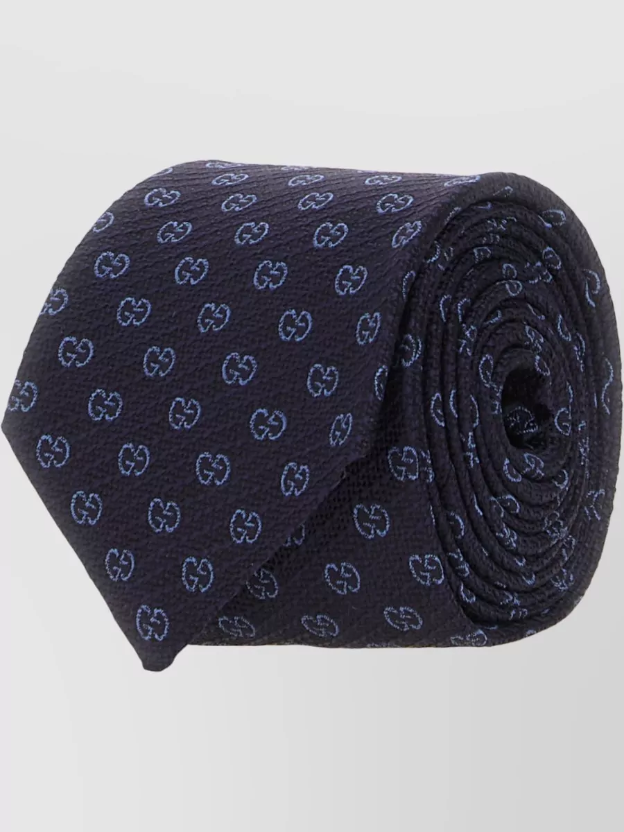 Gucci Silk Embroidered Tie