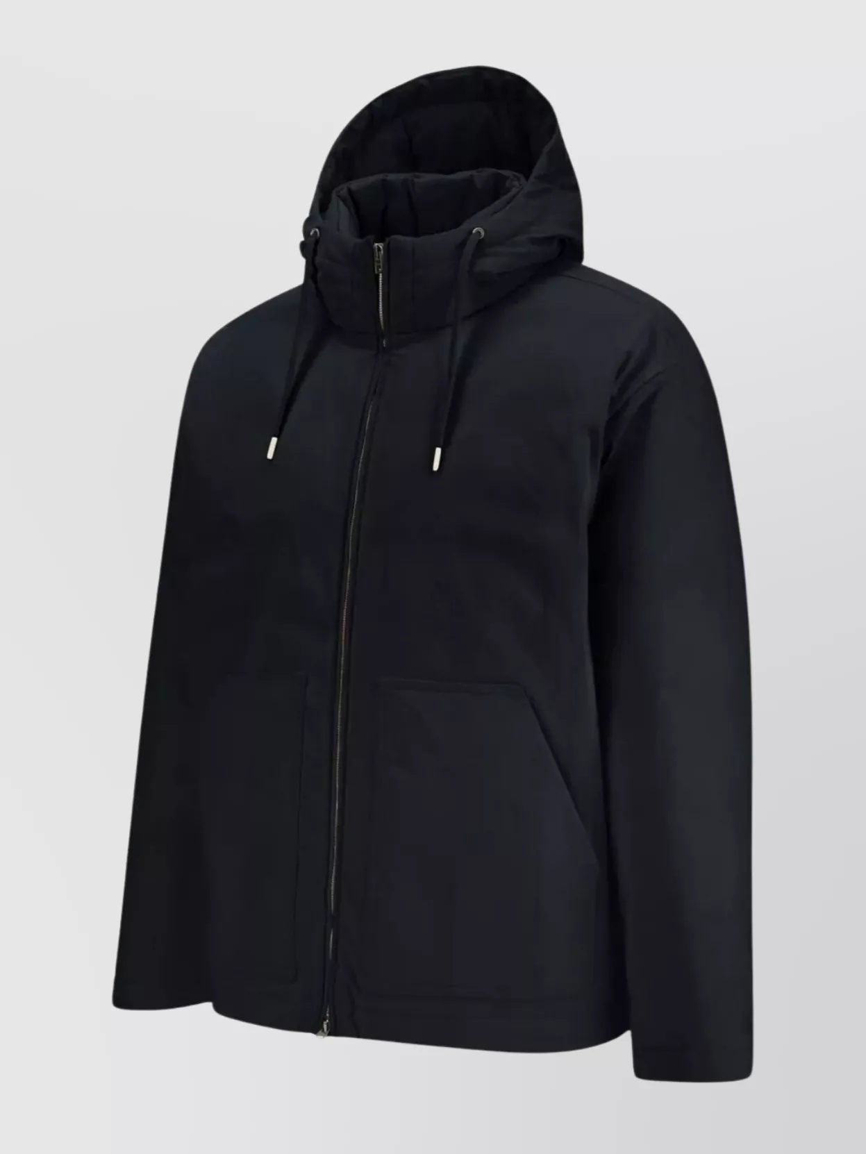 Herno Hooded Down Jacket With Drawstring And Pockets In Black