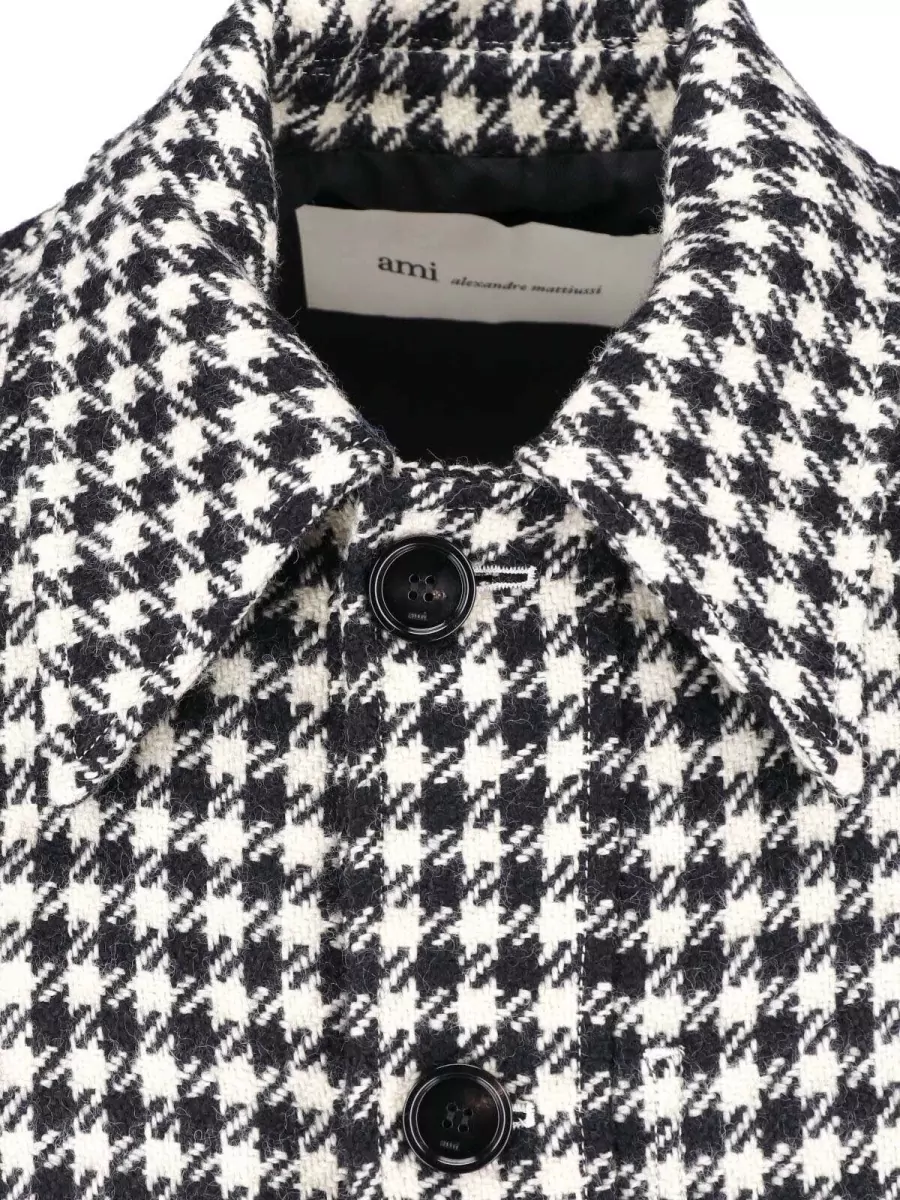 Ami Paris Single Breasted Coat