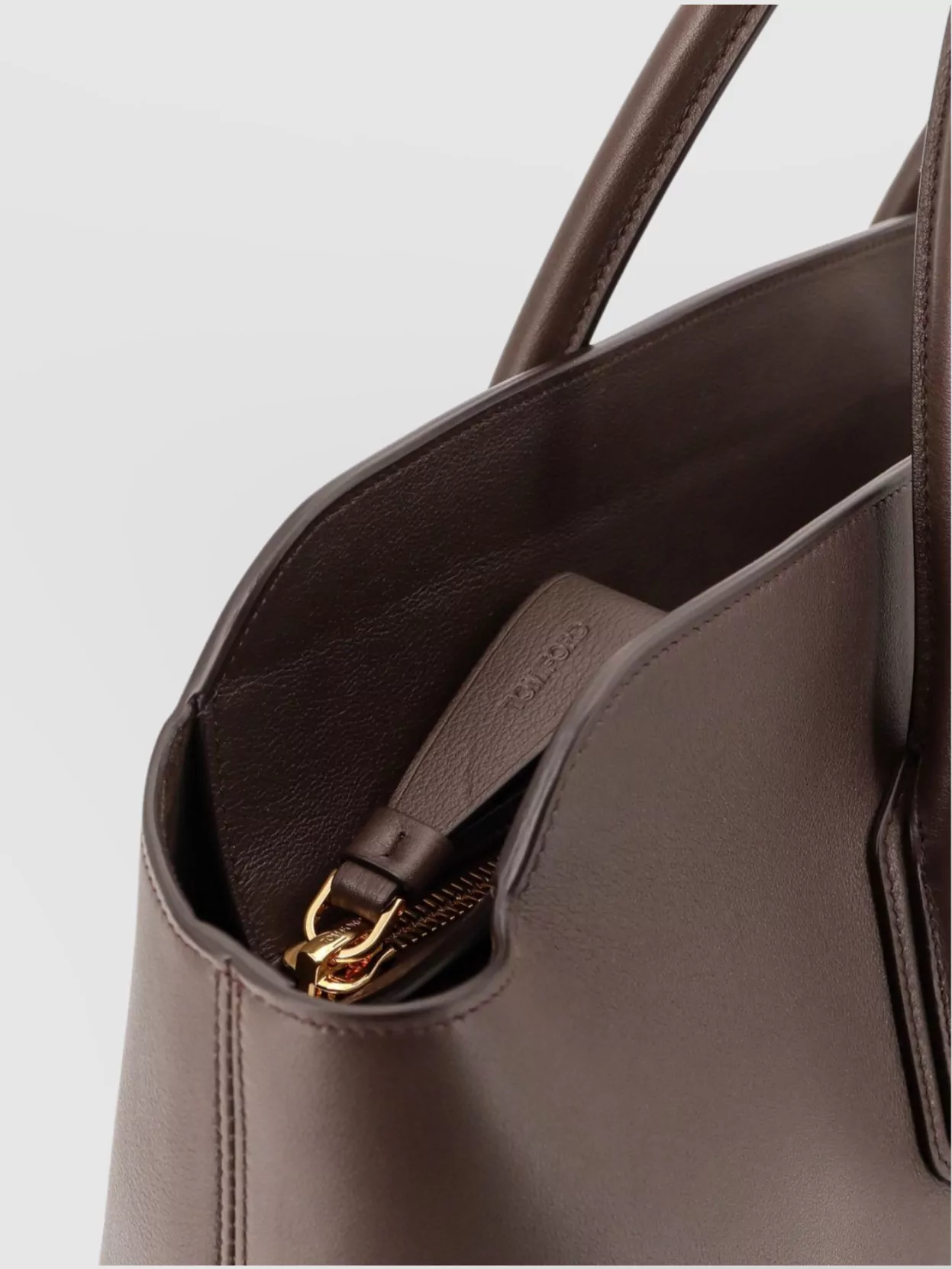 Tom Ford Leather logo shoulder bag | The Fashion Square