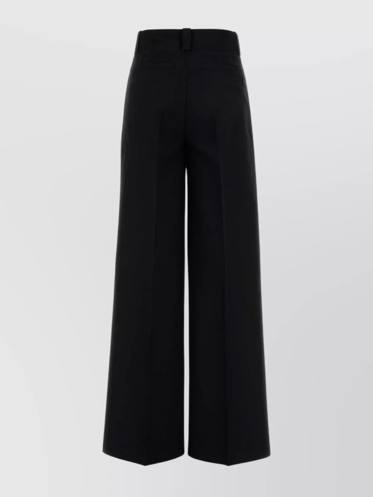 Moncler Wide-leg High Waist Palazzo Pant With Button Detailing In Black