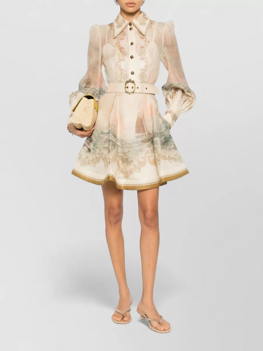 eden belted mini dress Zimmermann Eden Mini Dress