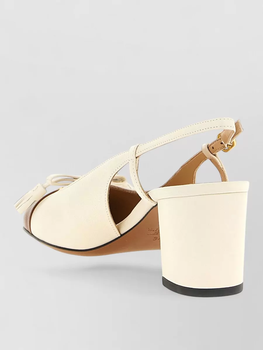 Valentino Garavani Leather Valet Du Roi Slingback Sandals