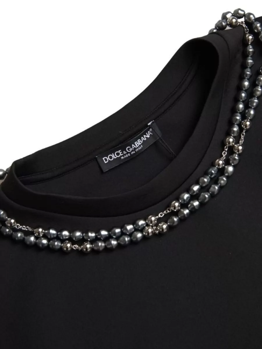 Dolce&Gabbana Necklace Embellished T-Shirt