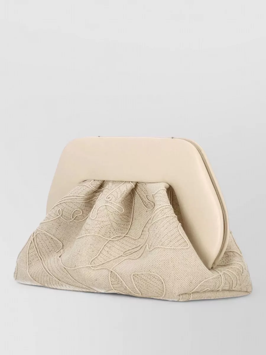 Themoiré Bios Medium Leather Clutch Bag