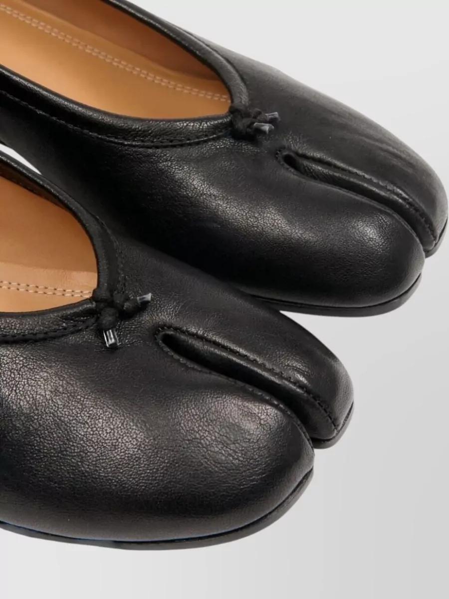 Maison Margiela Leather Tabi Ballerina Pumps