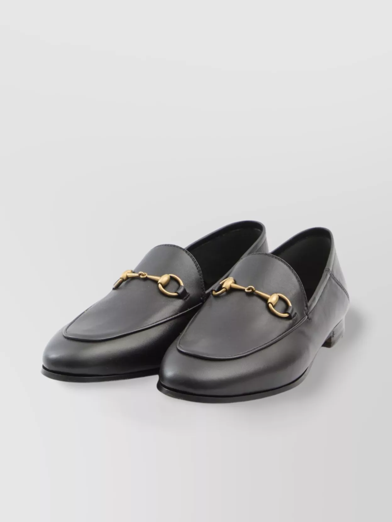 Gucci Gold-Tone Hardware Horsebit Detail Loafer