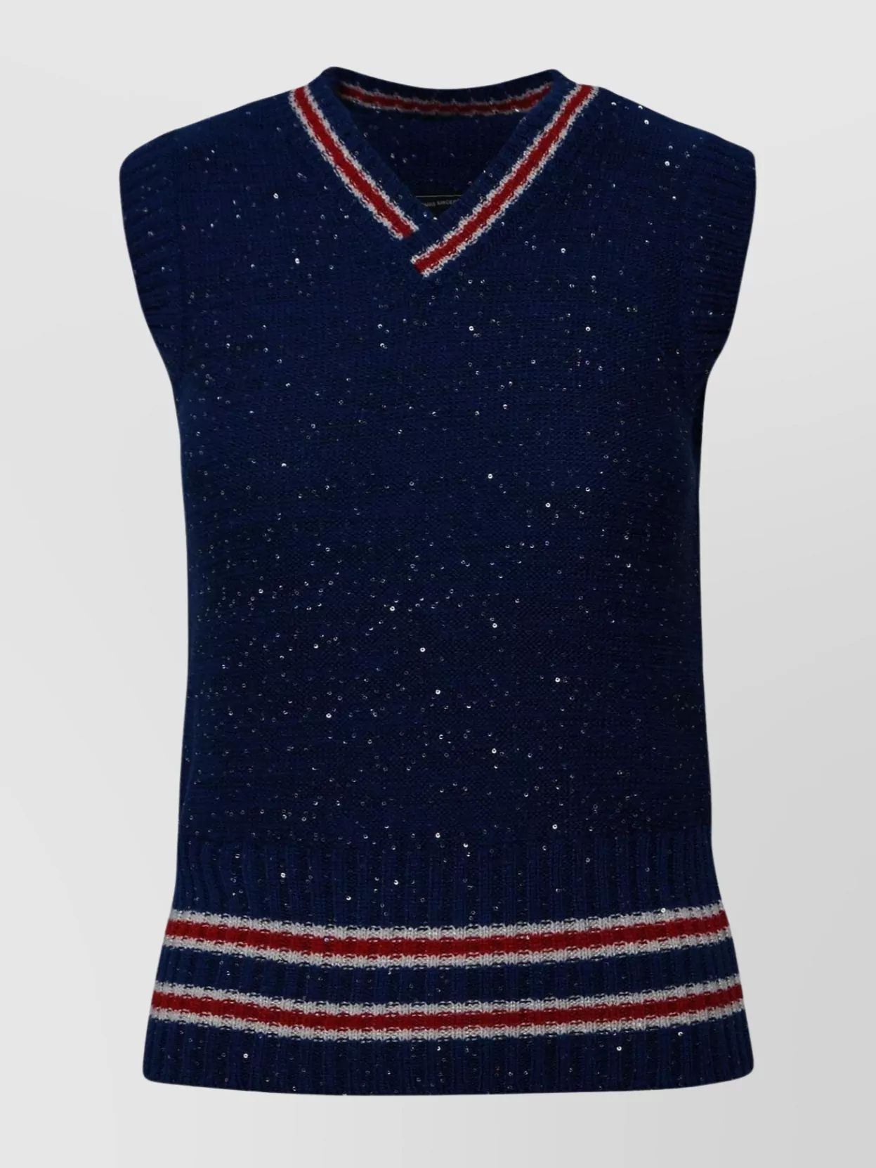 Shop Msgm Wool Blend Varsity Sweater