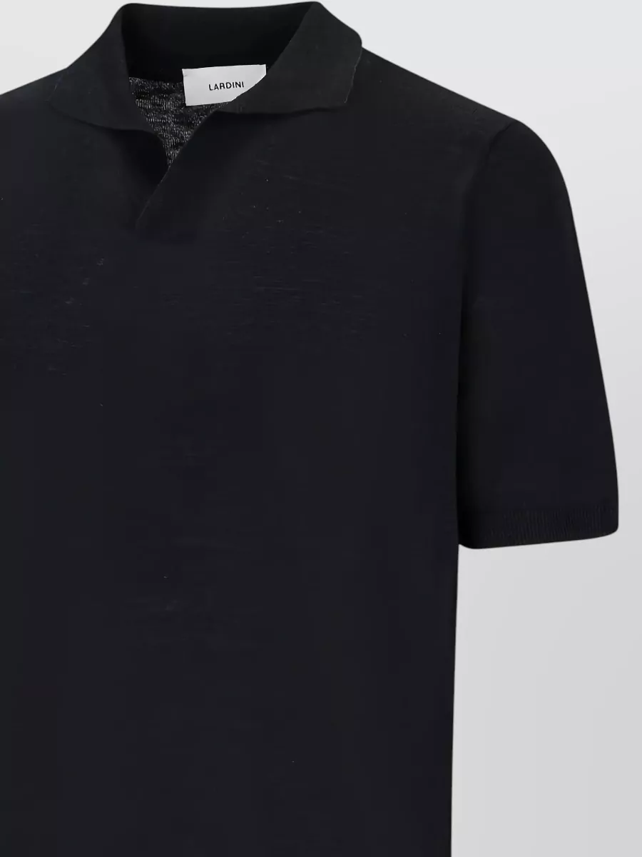 Lardini Polo Shirt Collar Short Sleeves Ribbed Hem