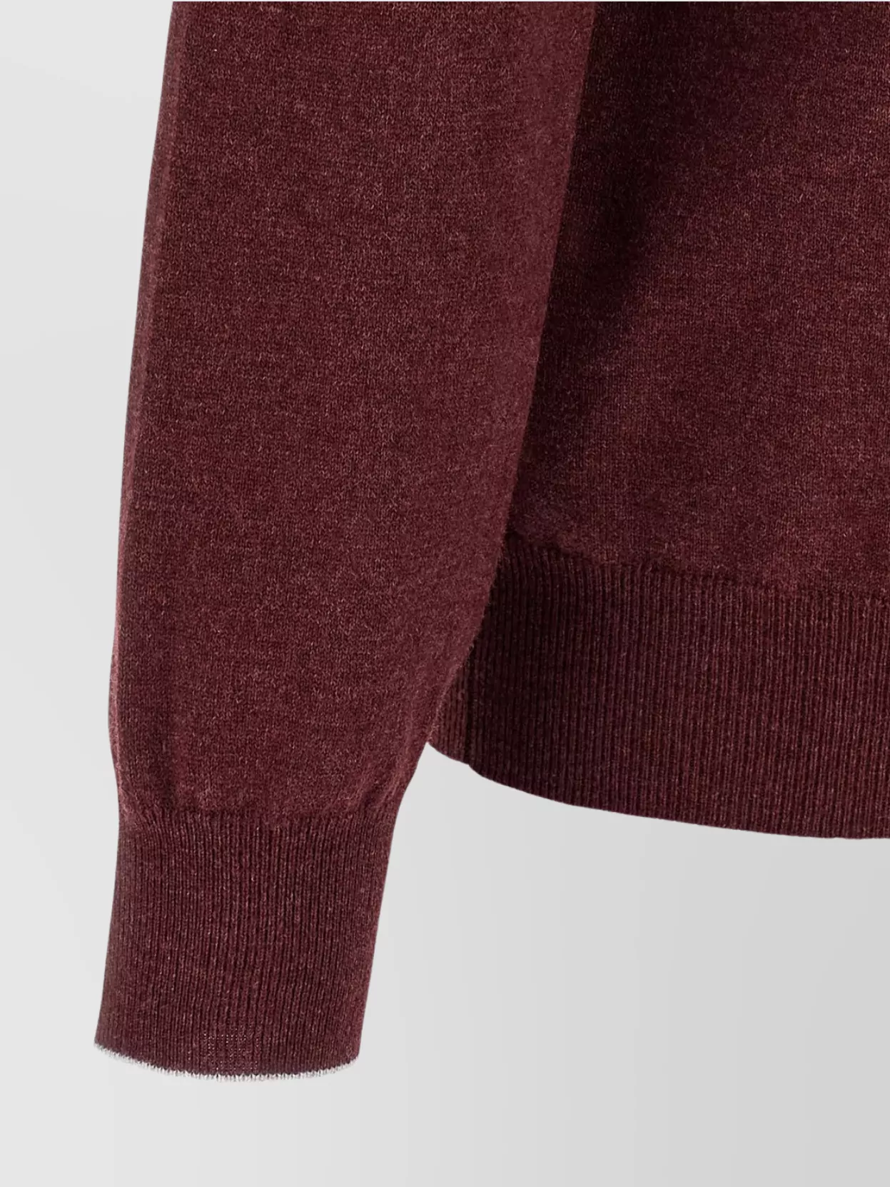 Brunello Cucinelli Cashmere Polo Shirt With Ribbed Cuffs And Hem