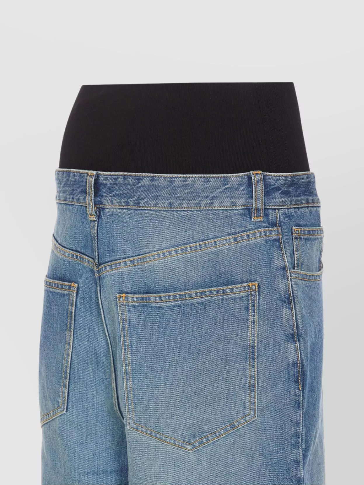 Alaïa Wide-Leg Trousers With Knit Waistband Detail
