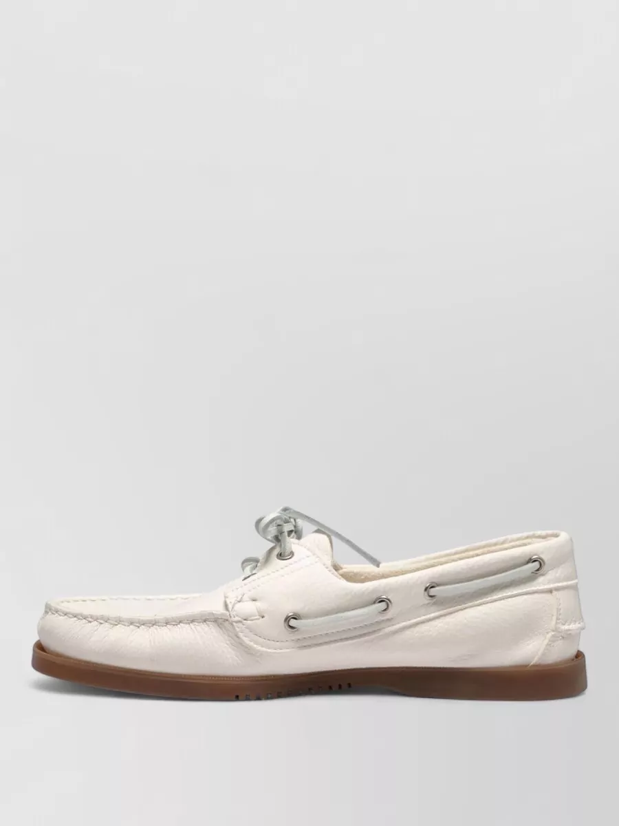 Paraboot Leather Boat Shoes