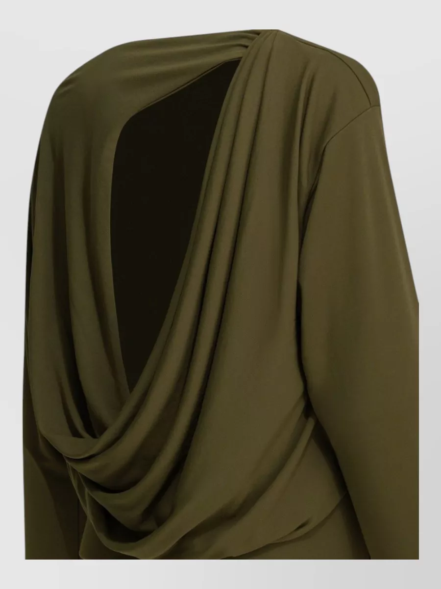 Jacquemus Draped V-Neck Strappy Mini Dress