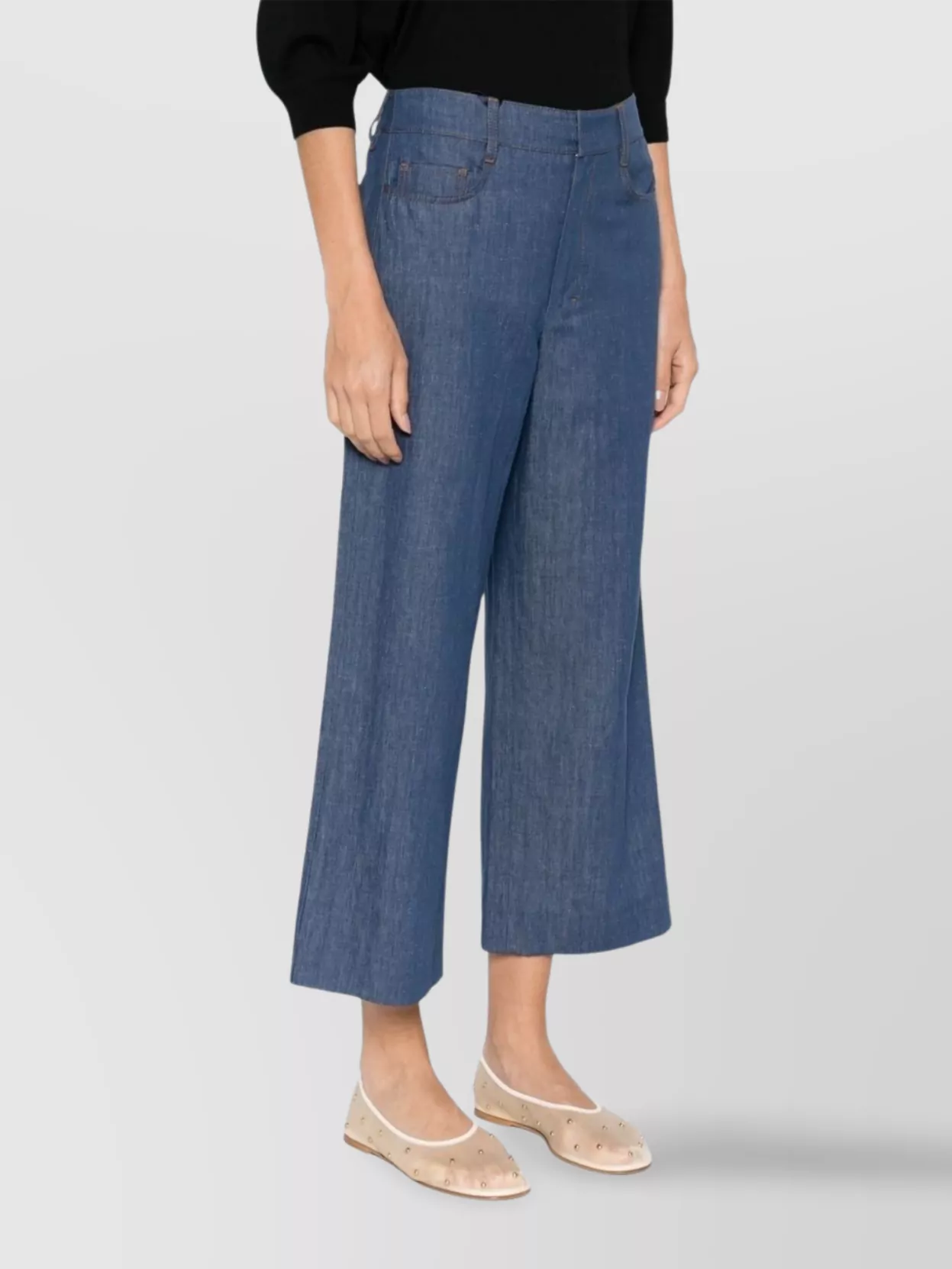 S Max Mara Wide-Leg Trousers With Pockets And Loops