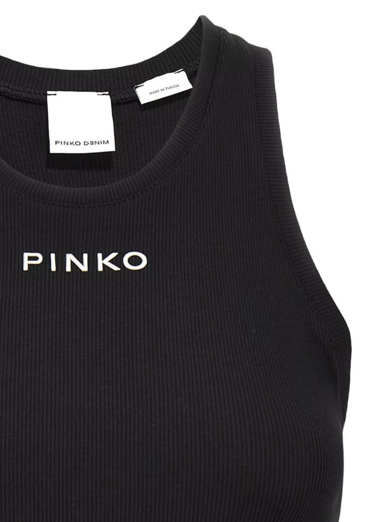Shop Pinko Unique Ribbed Sleeveless Top