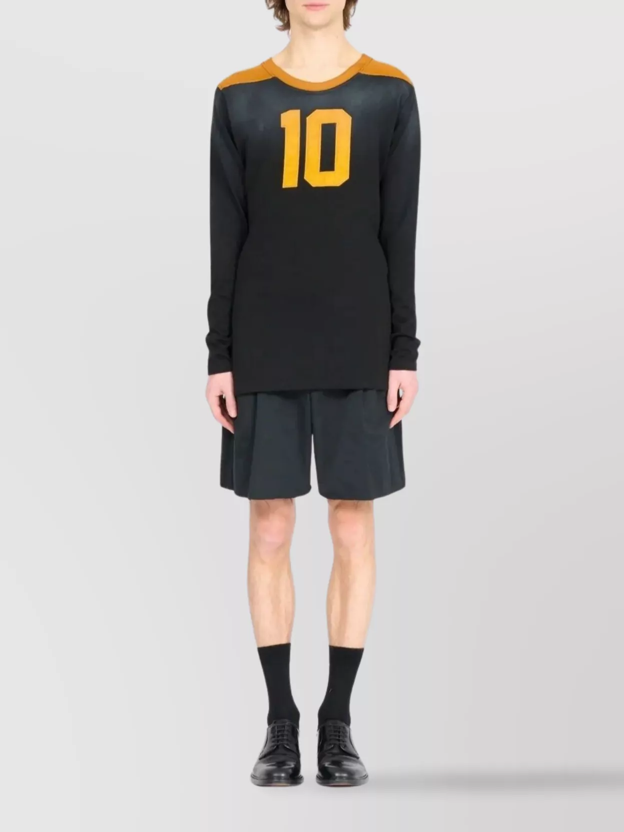 Maison Margiela Long Sleeve T-Shirt With Number 10 Print
