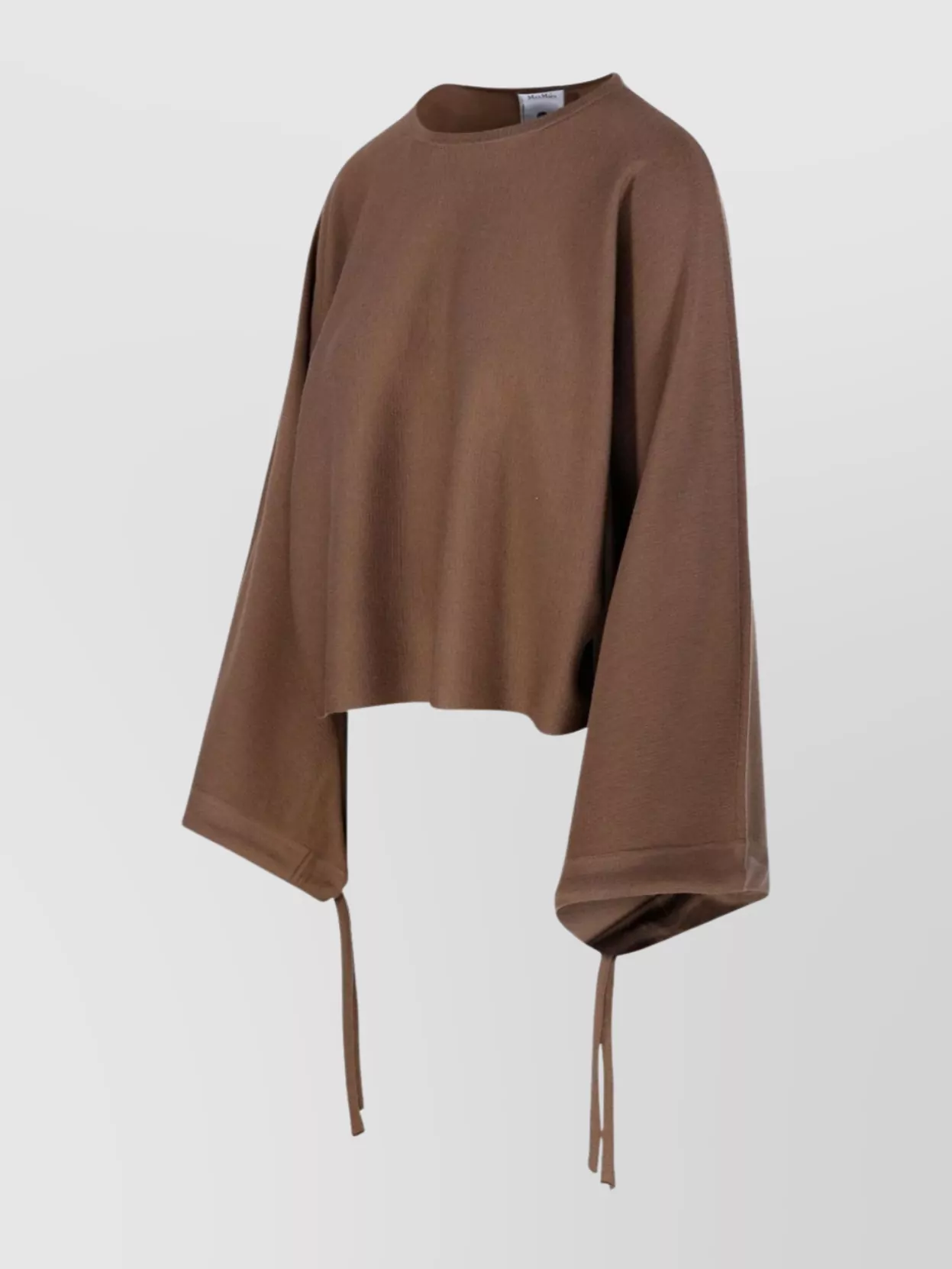 Max Mara Sweater Wool Yarn Cuff Gathered