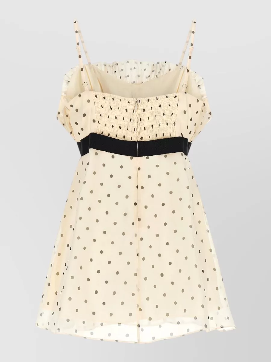Zimmermann Polka-Dot Pleated Cami Top
