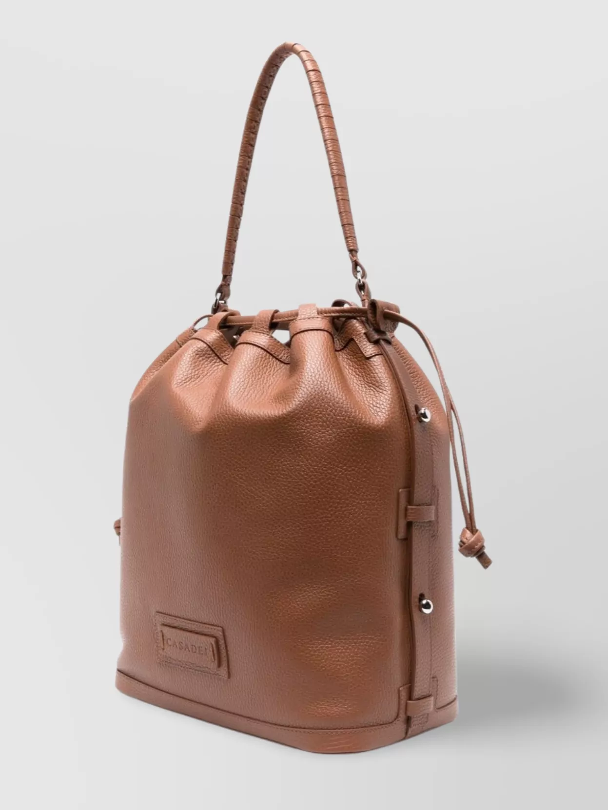 Casadei Eyelet Leather Shoulder Bag Handle