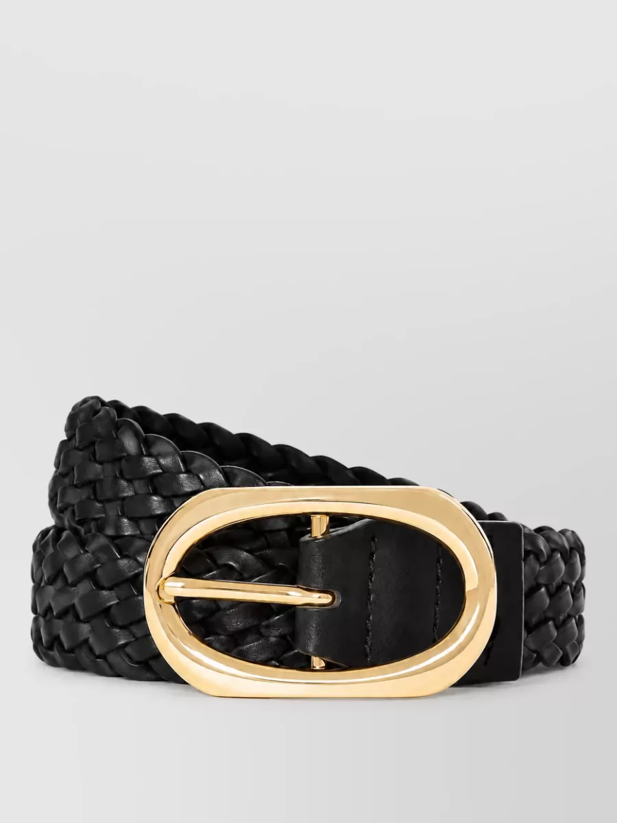 Anine Bing braided leather belt
