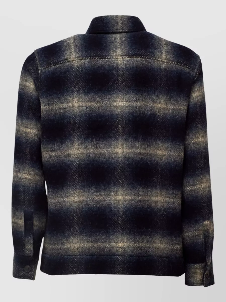 Xacus Wool plaid regular-fit shirt jacket