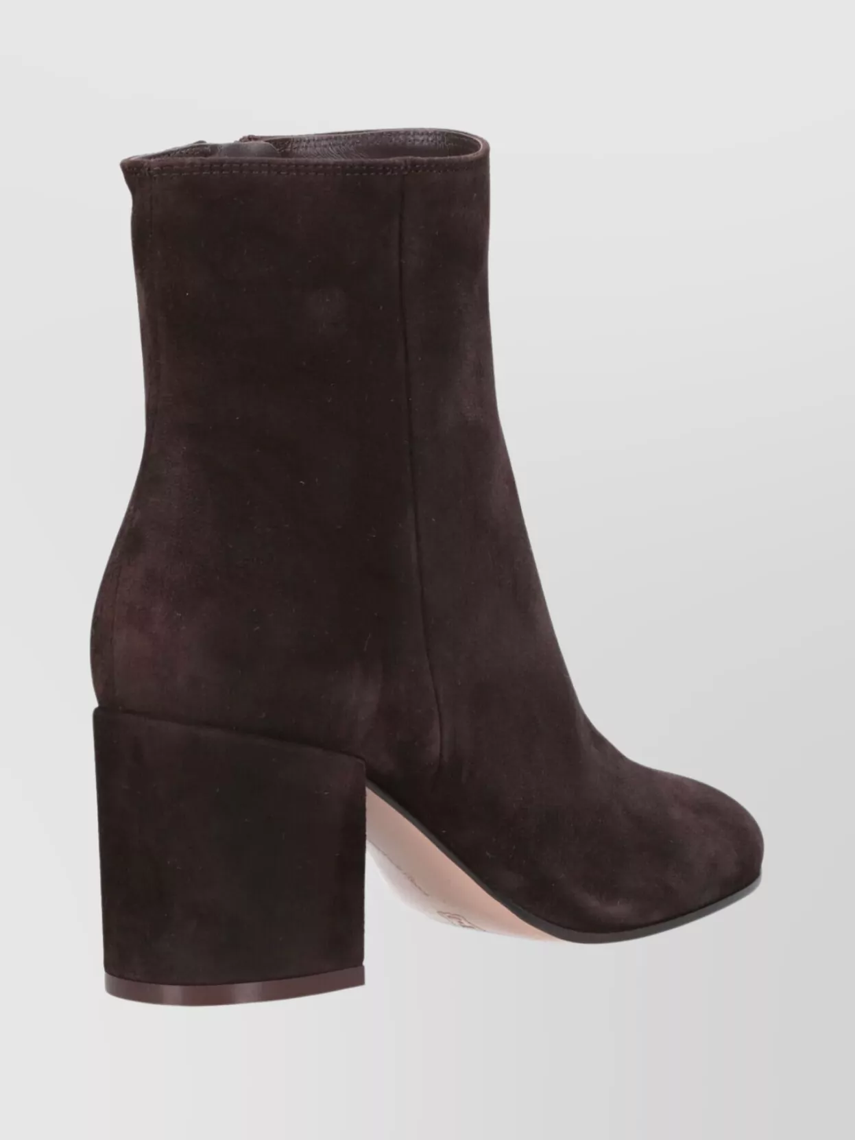 Gianvito Rossi Suede Ankle Length Block Heel Boots