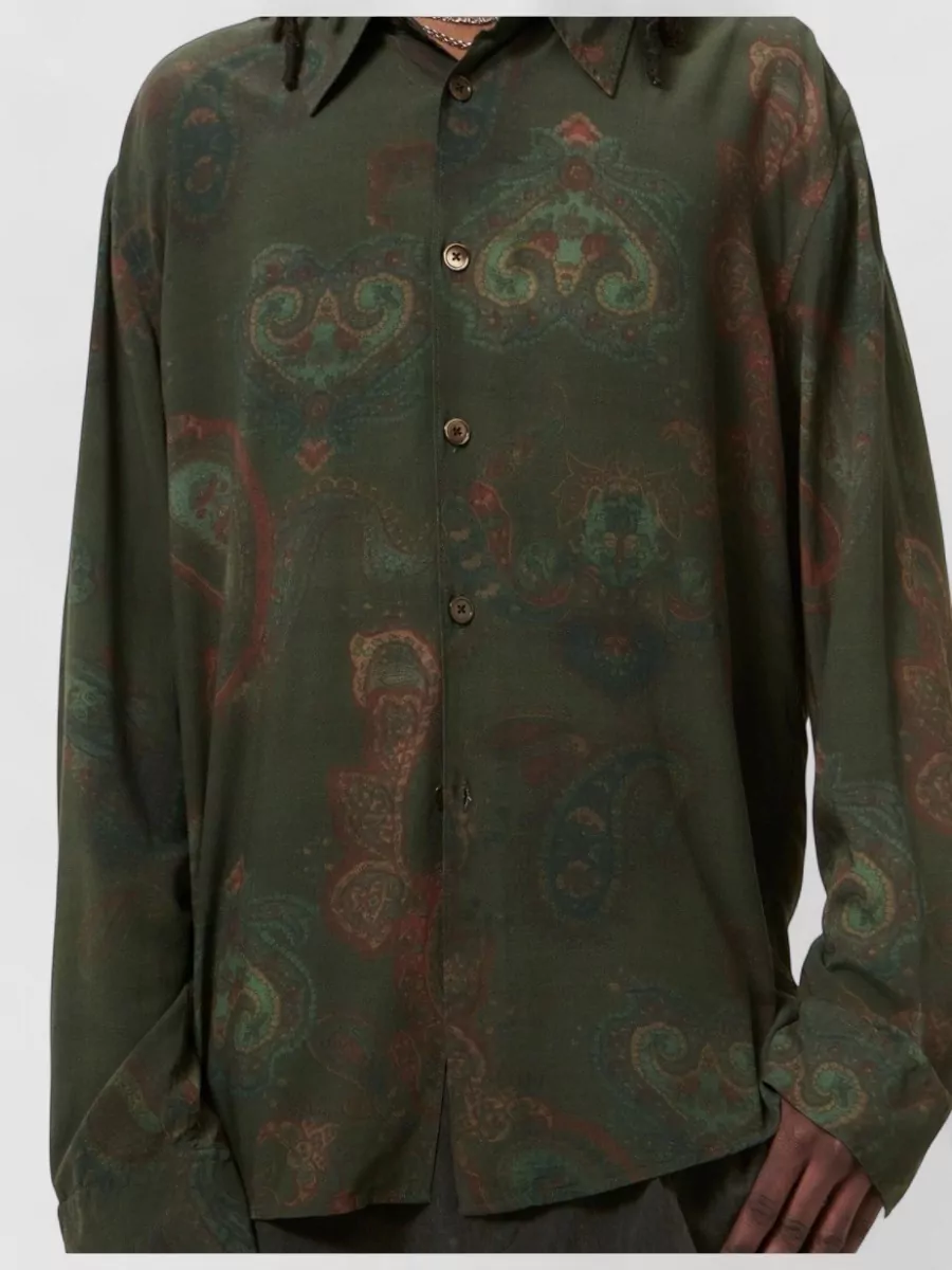 Our Legacy Casual Long Sleeve Shirt Paisley Pattern