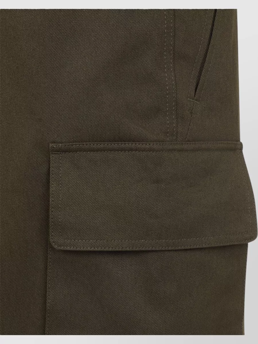 Valentino Cotton Wide-Leg Cargo Trousers