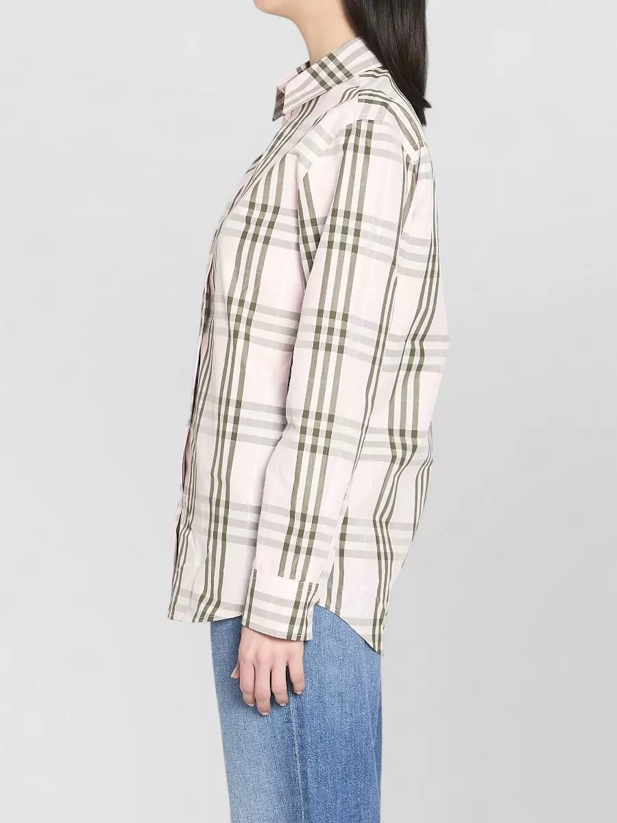 Burberry Cotton Checked Long-Sleeve Shirt