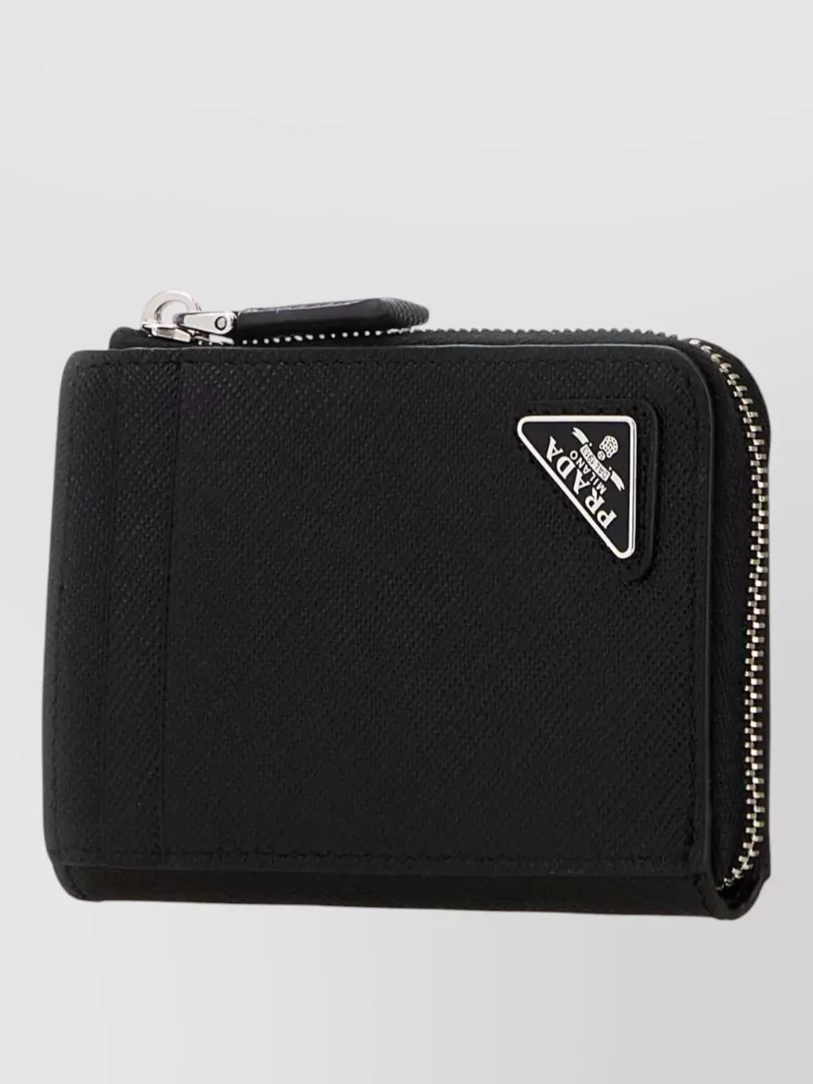 Prada leather card holder