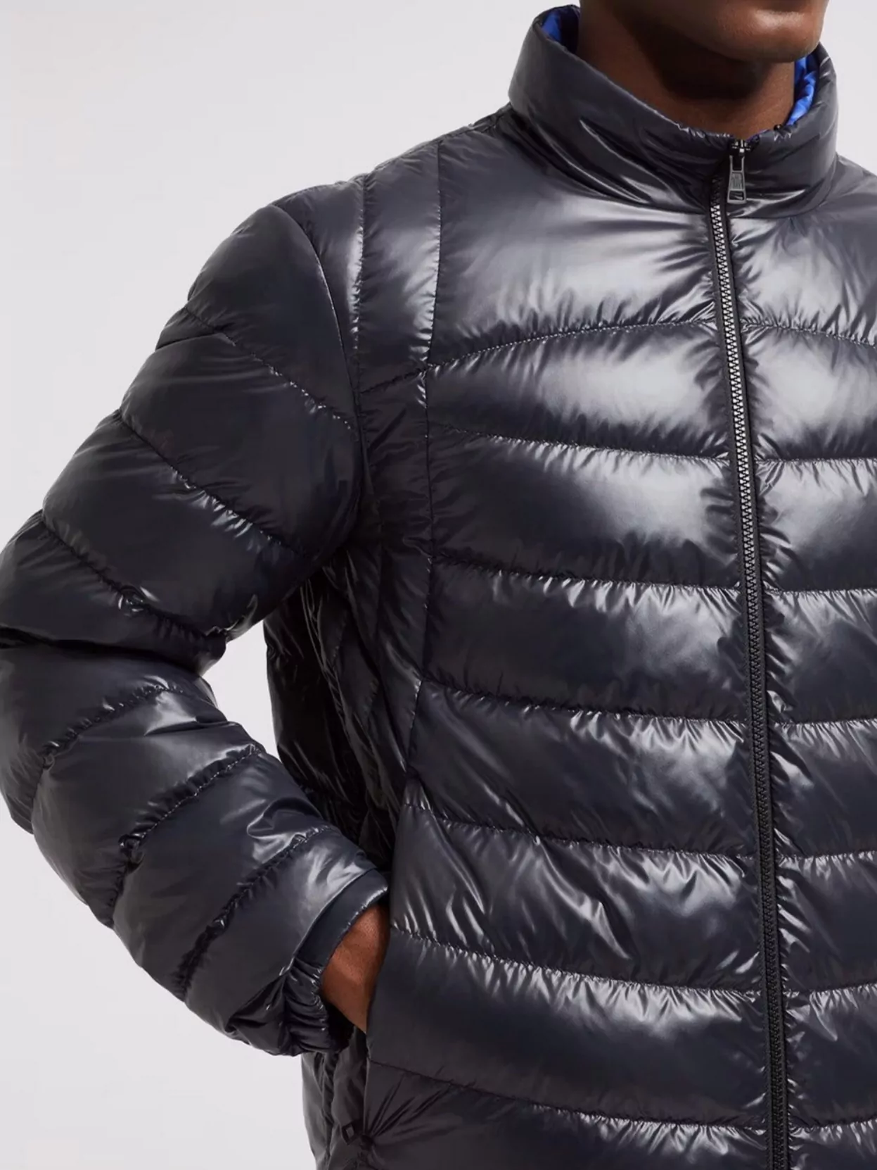 Moncler Puffer Jacket With Adjustable Cuffs And High Collar
