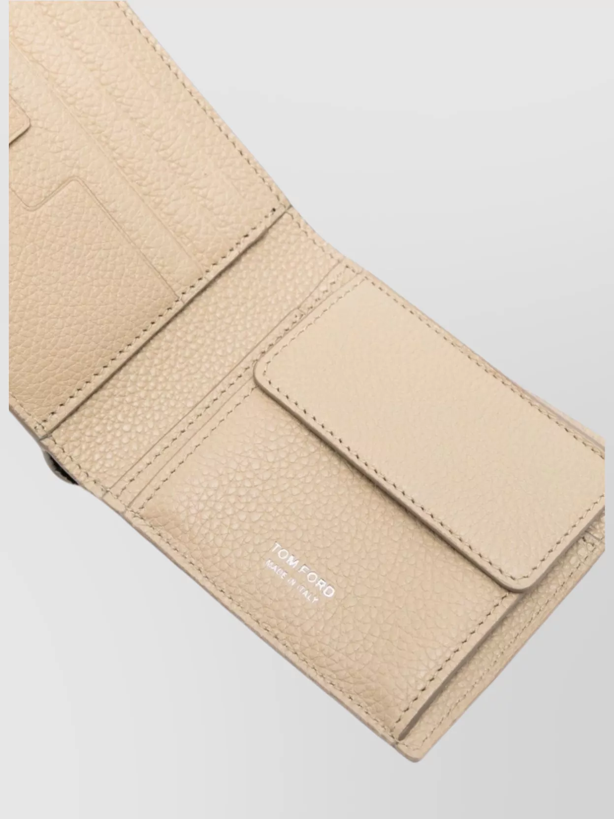 Tom Ford Men's Bi-Fold Wallet Pebbled Texture