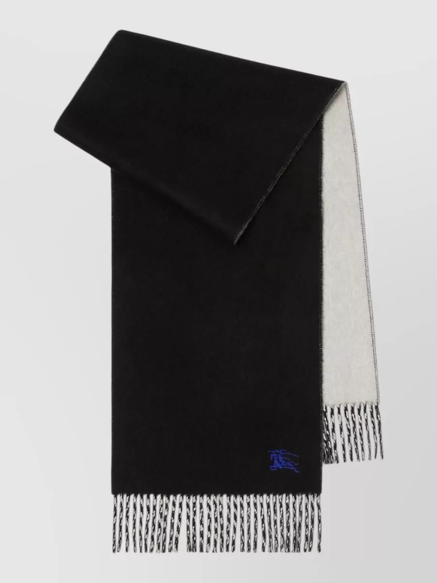 Burberry Scarves Two Tone Style Fringe Detail