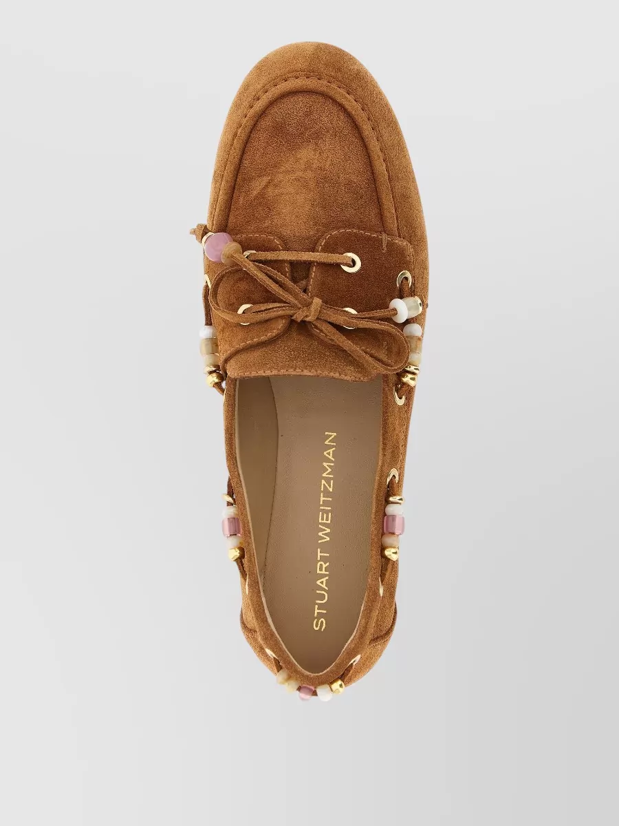 Stuart Weitzman Leather Boat Shoes