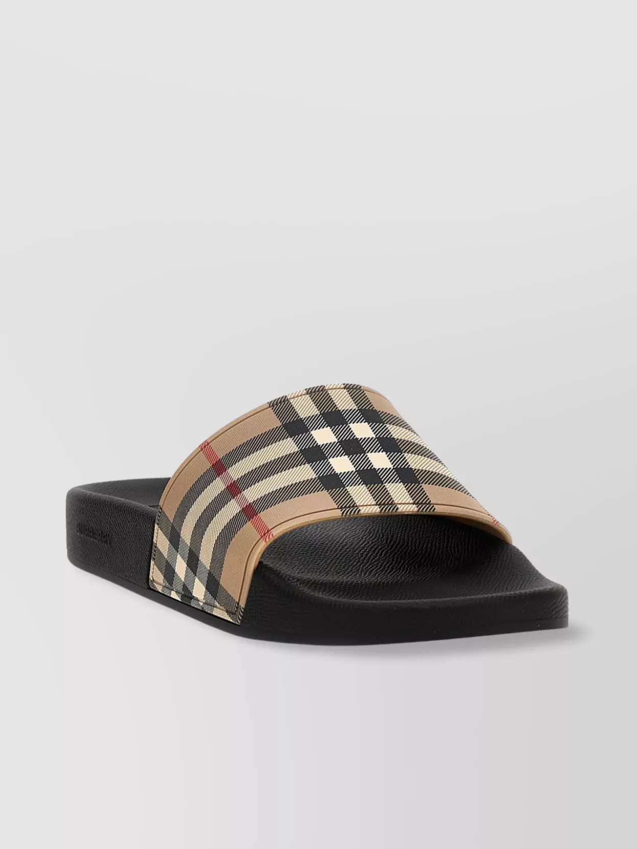 Burberry Checkered Open Toe Flat Sole Sandals