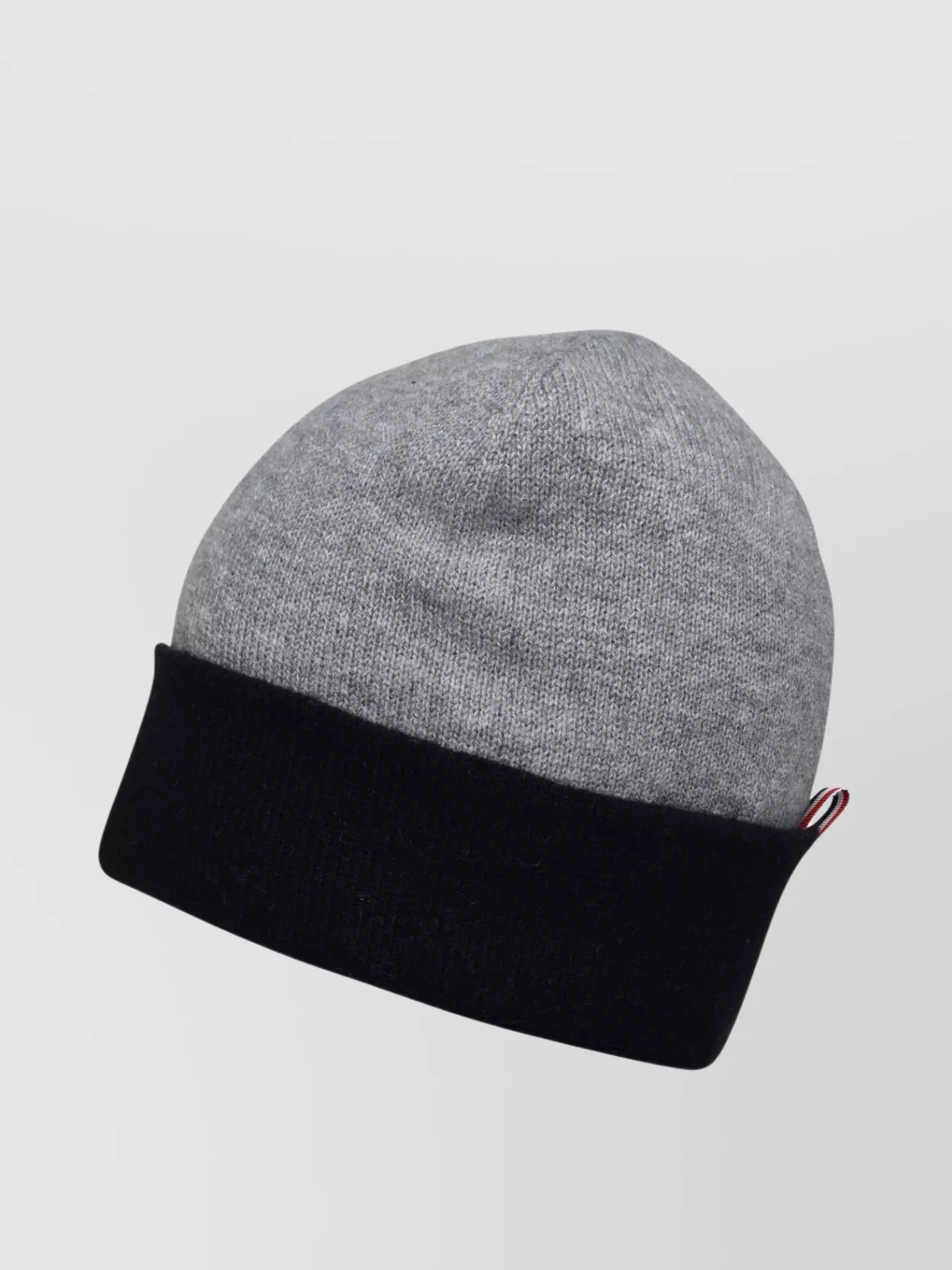 Shop Thom Browne Wool Beanie With Multicolored Ribbed Cuff