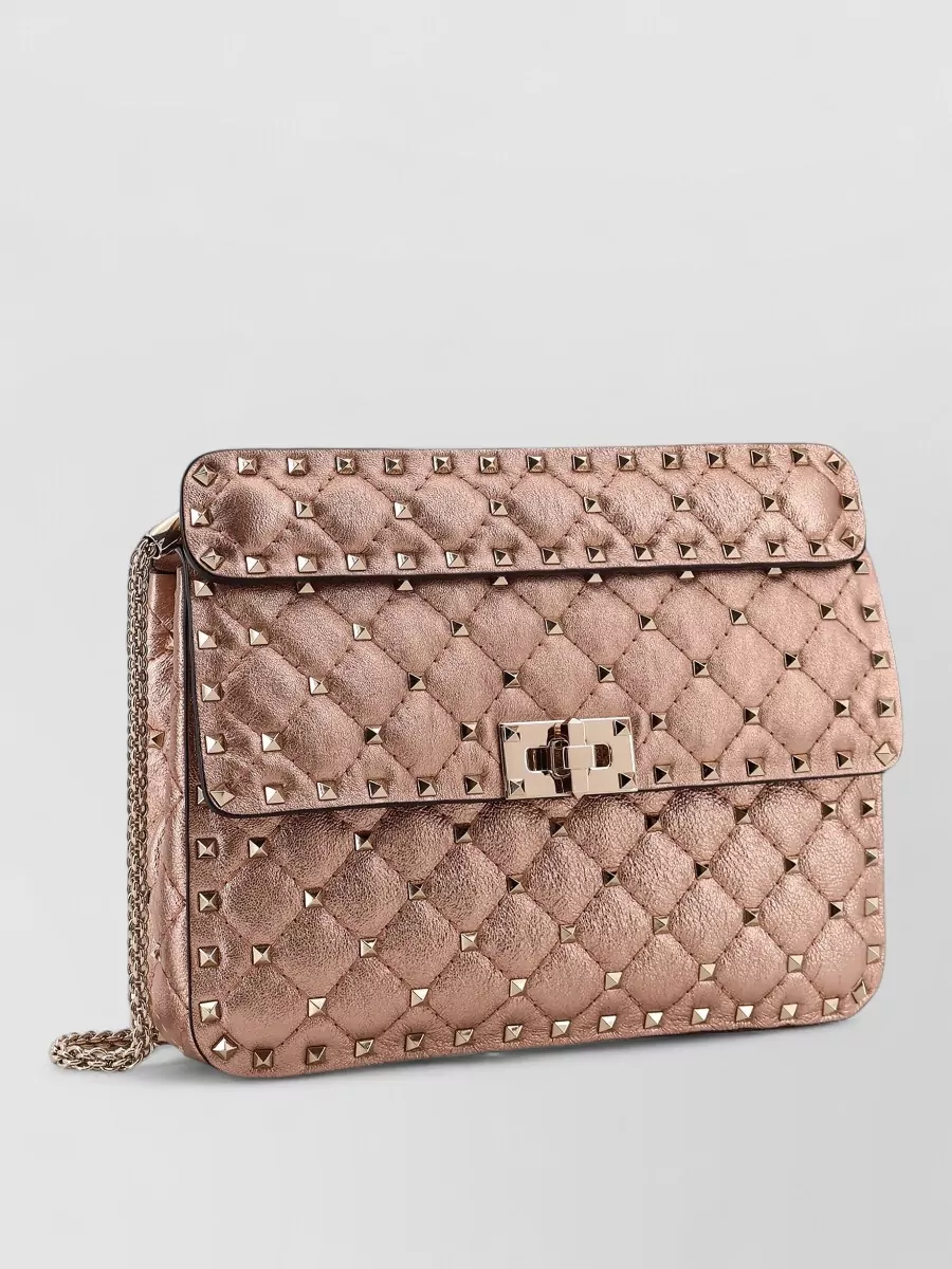 Valentino Quilted Studded Leather Shoulder Bag