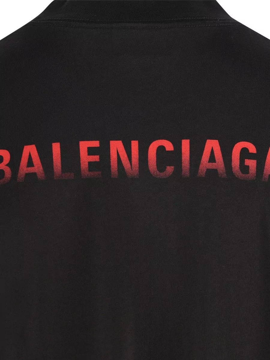 Balenciaga Cotton Printed Short Sleeve T Shirt