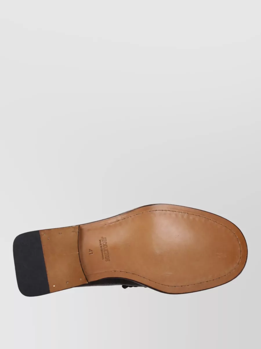 Jacquemus Leather Slip-On Boat Shoes