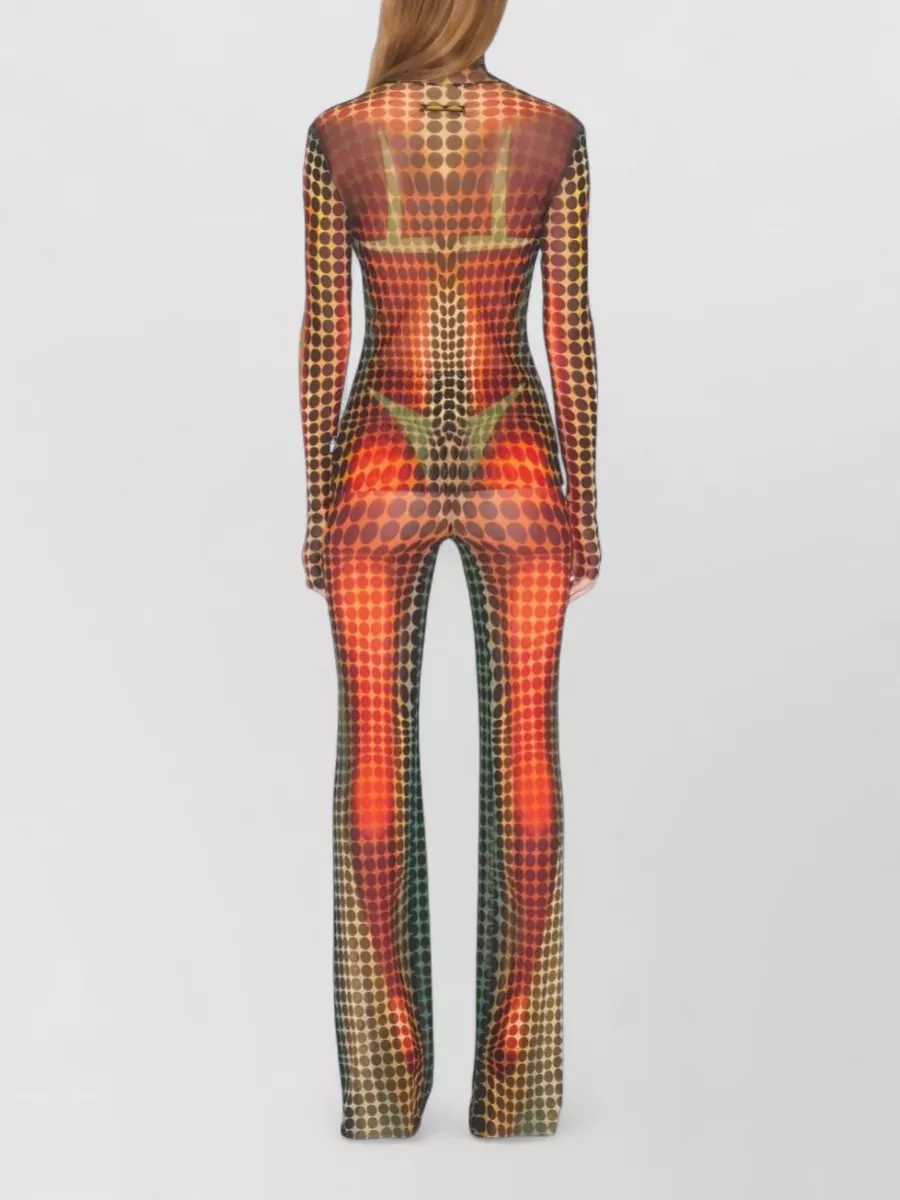 Jean Paul Gaultier Reedition High Waist Flare Trousers Stretch