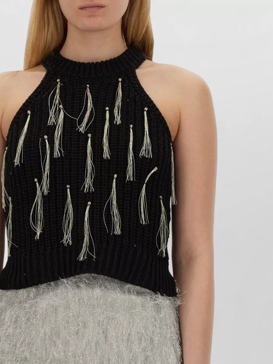 Alysi Fringed Top