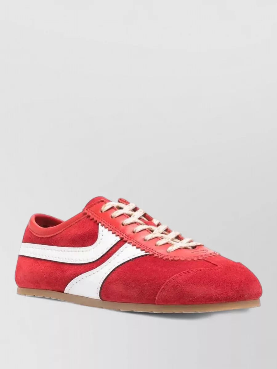 Dries Van Noten Leather Low-Top Sneakers